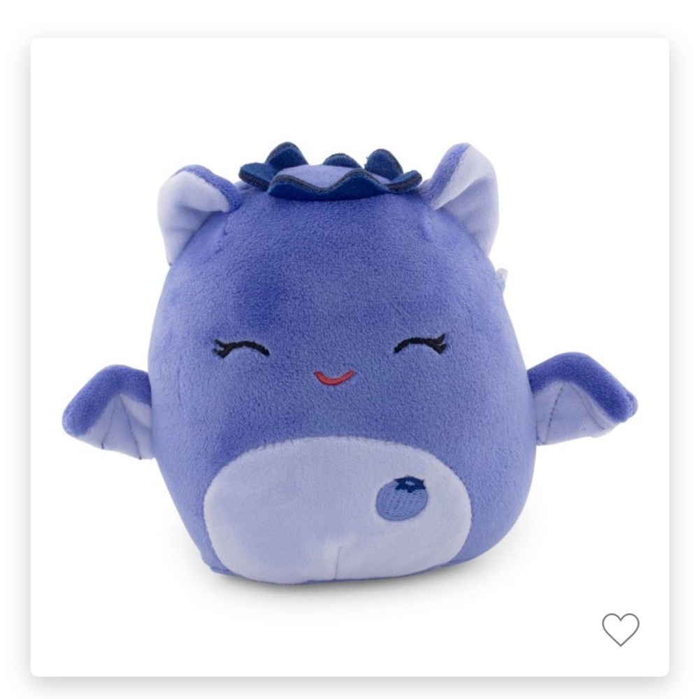 NEW RARE Bessie The Blueberry  Bat 8” Squishmallow Kellytoy Original 🔥